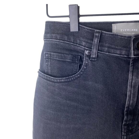 EVERLANE The Cheeky Jean Tumbled Black size 26x 28.5” - Picture 5 of 16